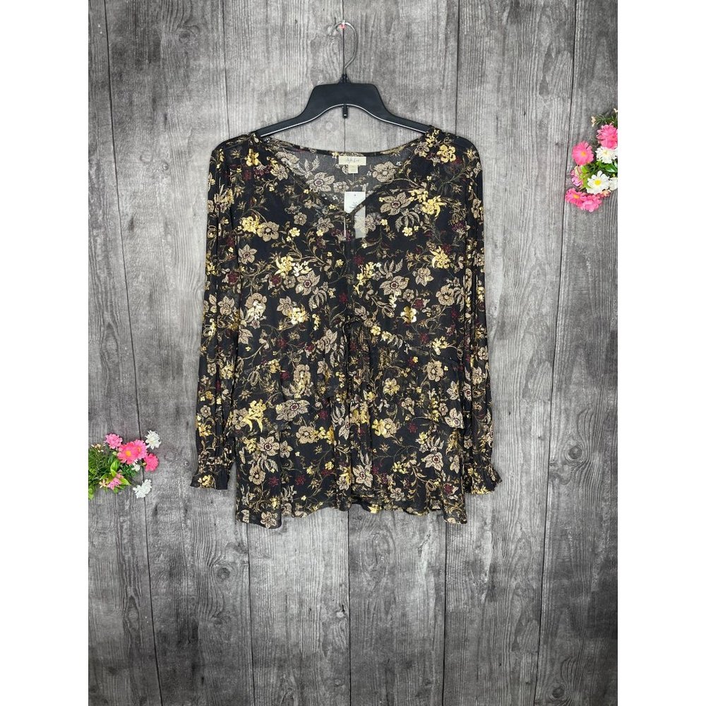 NEW Style & Co Plus Size Ruffled Top Plus Size